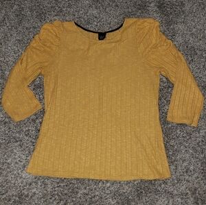 W5| Anthropologie| Knit Puff Sleeve Blouse